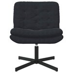 vidaXL Fauteuil relaxant pivotant Autre Noir 63 x 75 x 76 cm Velours