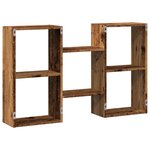 vidaXL Étagère murale vieux bois 96x18x60 cm bois d'ingénierie