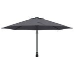 vidaXL Parasol de Jardin Mural avec LEDs Antracite 248 cm
