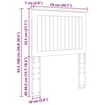 vidaXL Tête de lit Chêne Sonoma 75 cm Bois d'ingénierie