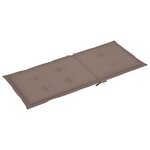 vidaXL Chaises pliables de jardin avec coussins lot de 8 Bois d'acacia