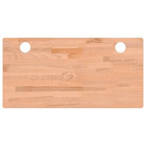 vidaXL Dessus de bureau 100x50x4 cm bois massif de hêtre