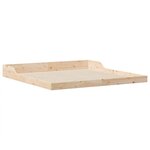 vidaXL Cadre de lit Marron 200 x 210 cm Pin massif