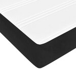 vidaXL Matelas de lit à ressorts ensachés Noir 160x200x20 cm Velours