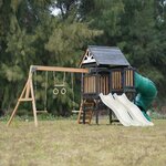 Aire de jeux - Toboggan crème et toboggan tubulaire - Cody