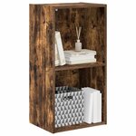 vidaXL Bibliothèque chêne fumé 40x30x77 cm bois d'ingénierie