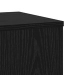 vidaXL Supports de plantes - 2 Pièces - Chêne noir - 33 x 33 x 100 cm - Bois reconstitué