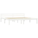 vidaXL Cadre de lit sans matelas blanc bois massif de pin 180x200 cm