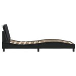 vidaXL Cadre de lit avec LED sans matelas noir 90x190 cm