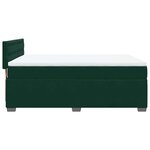 vidaXL Sommier à lattes de lit et matelas Vert foncé 160x200cm Velours
