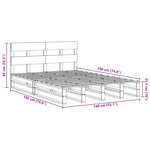 vidaXL Cadre de lit sans matelas 140x190 cm bois de pin massif