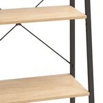 vidaXL Étagère sur pied 5 niveaux Marron clair et noir 56x35x174 cm