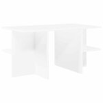 vidaXL Table basse Blanc 87 x 50 x 45 cm Bois d’ingénierie