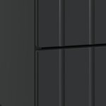 vidaXL Cabinet de chevet avec tiroir 2 Pièces Noir 43 x 34 5 x 49 5 cm