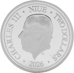 Pièce de monnaie en Argent 2 Dollars g 31.1 (1 oz) Millésime 2026 Love Precious GREAT NORTHERN DIVER