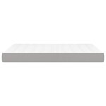 vidaXL Matelas de lit à ressorts ensachés fermeté moyenne Gris clair 140x190x20 cm