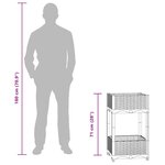 vidaXL Lit surélevé 40x40x71 cm Polypropylène