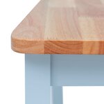 vidaXL Chaises à manger lot de 4 gris et bois clair bois hévéa massif