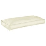 vidaXL Set de coussins de palette 3 Pièces Crème 120 x 60 x 12 cm