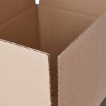 Pack and Move - Lot 60 cartons déménagement stockage S - 36 x 28x 18 cm - Poignées renforcées - 3 adhésifs offerts