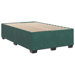 vidaXL Cadre de lit sans matelas vert foncé 120x200 cm velours