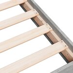 vidaXL Cadre de lit gris béton 100x200 cm bois d'ingénierie