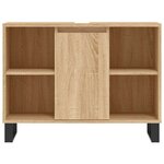 vidaXL Armoire salle de bain chêne sonoma 80x33x60cm bois d'ingénierie