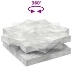 vidaXL Table basse rotative à 360 degrés gris béton 90x90x34 5 cm