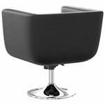 vidaXL Chaise de bar lot de 2 cuir artificiel noir