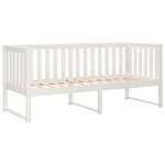 vidaXL Lit de jour sans matelas blanc 75x190 cm bois de pin massif