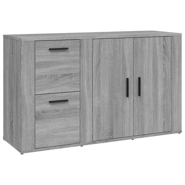 vidaXL Buffet Sonoma gris 100x33x59 5 cm Bois d'ingénierie