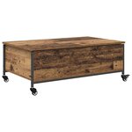 vidaXL Table basse Bois Ancien 91 x 55 x 32 cm Bois d'ingénierie