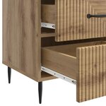 vidaXL Cabinet de chevet Chêne artisanal 43 x 41 x 66 5 cm