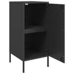 vidaXL Buffet noir 36x39x79 cm acier