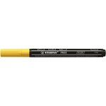 Marqueur pointe fine FREE acrylic T100 jaune x 5 STABILO
