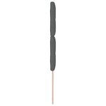 vidaXL Tête de Lit LED avec des lumières à LED Gris foncé 80 cm tissu