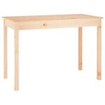 vidaXL Table à manger 110x55x75 cm Bois massif de pin