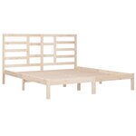 vidaXL Cadre de lit sans matelas bois massif 200x200 cm