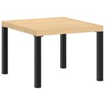 vidaXL Ensemble de banc de jardin avec coussins 3 Pièces noir