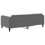 vidaXL Lit de repos gris foncé 100x200 cm tissu
