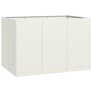 vidaXL Jardinière blanc 120x80x80 cm acier