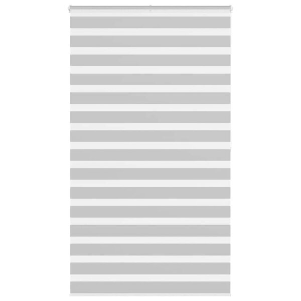 vidaXL Store zèbre gris clair largeur du tissu 125 9 cm polyester