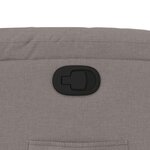 vidaXL Fauteuil inclinable Taupe Tissu