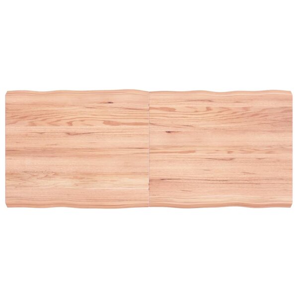 vidaXL Dessus de table bois massif traité bordure assortie