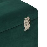 Banc banquette avec compartiment de rangement 80 cm vert velours 02_0010985