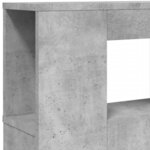 vidaXL Tête de lit à LED gris béton 220x18 5x103 5cm bois d'ingénierie