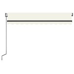 vidaXL Auvent rétractable automatique 350x250 cm Crème