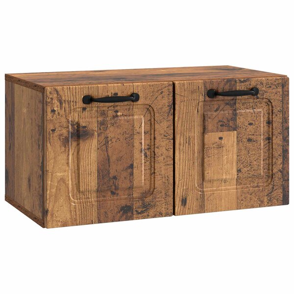 vidaXL Meuble TV mural Bois ancien 59 5 x 31 x 30 cm Bois d'ingénierie