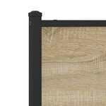 vidaXL Cadre de lit en métal sans matelas chêne sonoma 80x200 cm