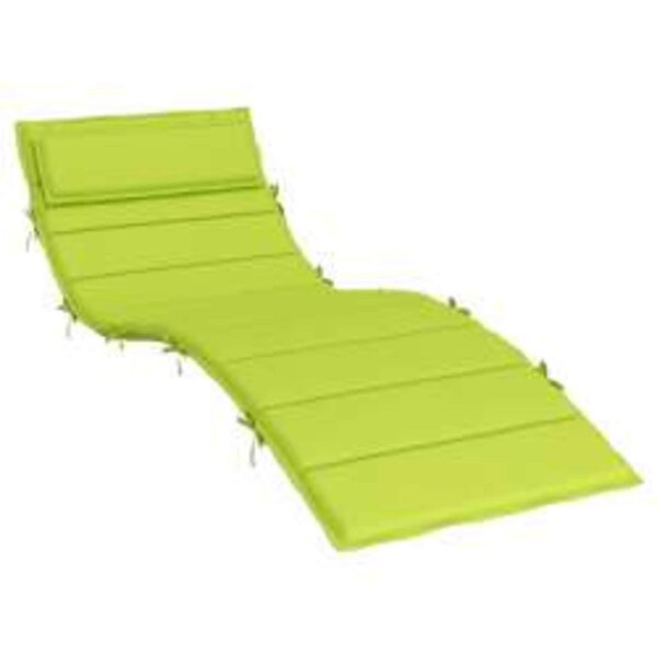 vidaXL Coussin de transat ensoleillé Vert 178 x 60 x 4 cm Tissu Oxford
